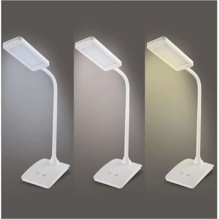 LED galda lampa EDDY ar regulējamu spilgtumu LED/6W/230V 3000/4500/6800K balta