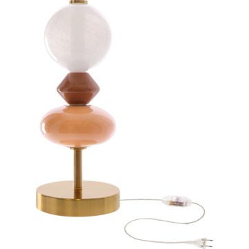 LED galda lampa FLORES LED/10W/230V zelta/oranža/brūna