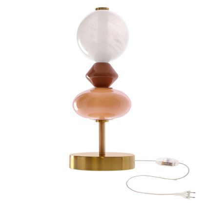 LED galda lampa FLORES LED/10W/230V zelta/oranža/brūna