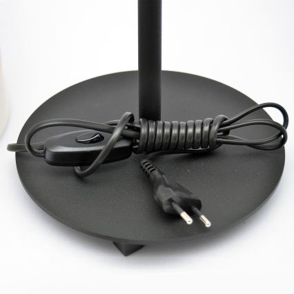 LED Galda lampa HELEN 1xE27/15W/230V krēmkrāsa/melna/zeltaina