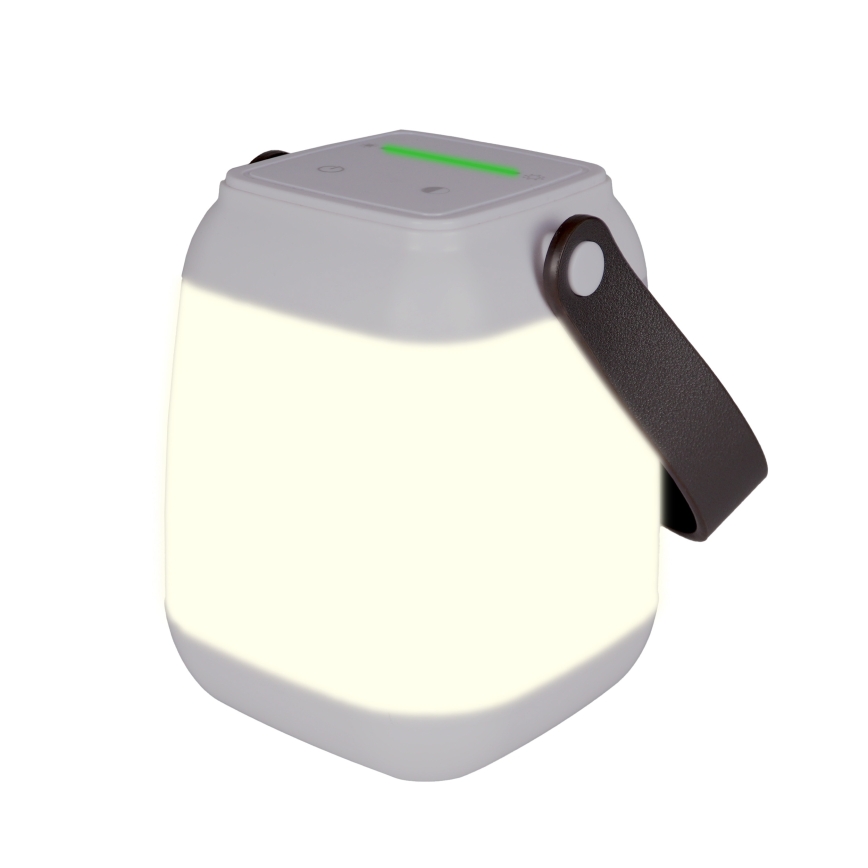 LED galda lampa IBIZA ar pieskārienu un regulējamu spilgtumu, LED/1,8W/5V 4000 mAh IP44 balta