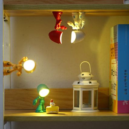 LED galda lampa LED/0,06W/3xLR41 robots sarkana