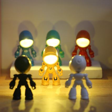 LED galda lampa LED/0,06W/3xLR41 robots sarkana
