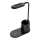 LED Galda lampa LED/3W/5V ar bezvadu lādētāju melna