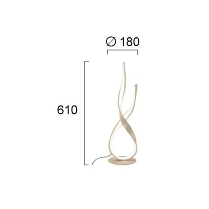 LED galda lampa RIBBON LED/21W/230V bēša