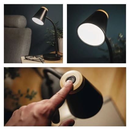 LED galda lampa TARA LED/4,5W/230V 4000K melna