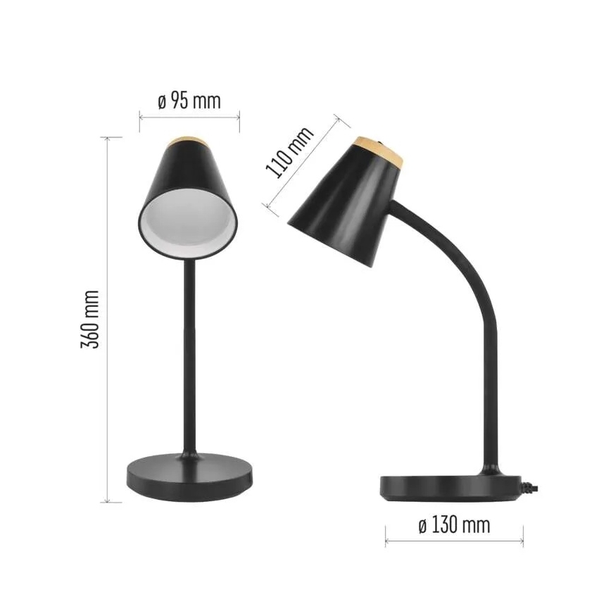 LED galda lampa TARA LED/4,5W/230V 4000K melna