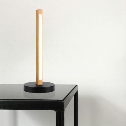 LED galda lampa VERDE LED/10W/230V 3000K ozols/melns