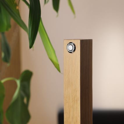 LED galda lampa VERDE LED/10W/230V 3000K ozols/melns