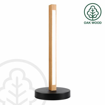 LED galda lampa VERDE LED/10W/230V 3000K ozols/melns