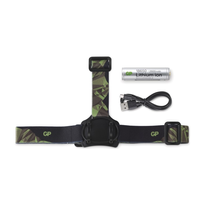 LED galvas lampa GP DISCOVERY CHR35 LED/3,7V/2600mAh