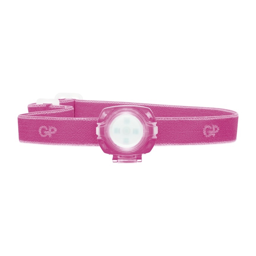 LED galvas lampa GP EVERYBODY 4xLED/2×CR2025 rozā