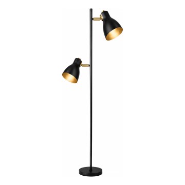 LED grīdas lampa 1xE27/7W/230V 2700K melna