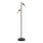 LED grīdas lampa 2xE27/7W/230V 2000K melna/zeltaina