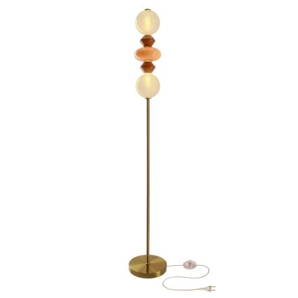 LED grīdas lampa FLORES LED/15W/230V zeltaina/oranža/brūna