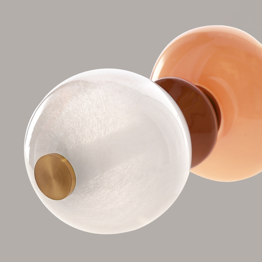 LED grīdas lampa FLORES LED/15W/230V zeltaina/oranža/brūna