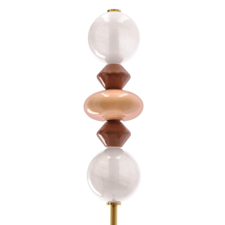 LED grīdas lampa FLORES LED/15W/230V zeltaina/oranža/brūna