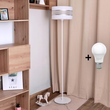 LED Grīdas lampa HELEN 1xE27/15W/230V balta