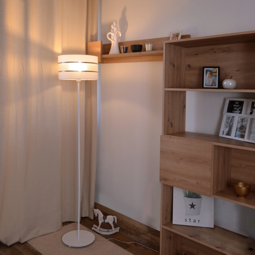 LED Grīdas lampa HELEN 1xE27/15W/230V balta