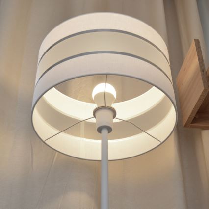 LED Grīdas lampa HELEN 1xE27/15W/230V balta