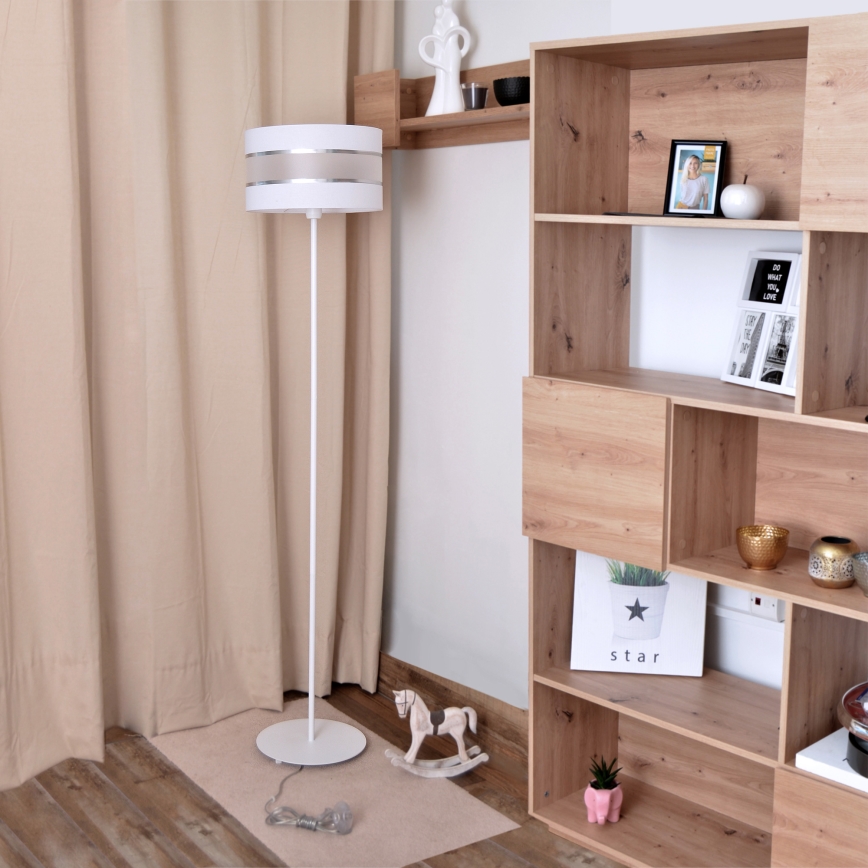 LED Grīdas lampa HELEN 1xE27/15W/230V balta