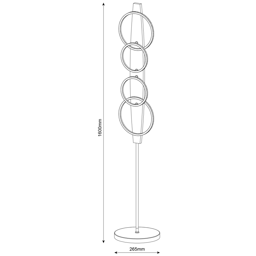 LED grīdas lampa MELISA LED/25W/230V priede