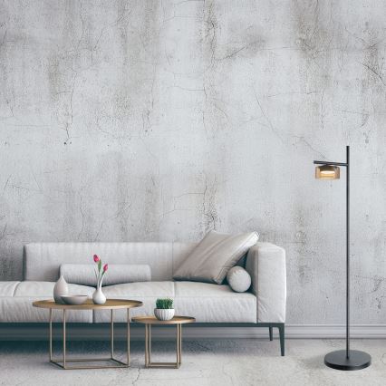 LED grīdas lampa OFELIA 1xGX53/6W/230V melna/bēša