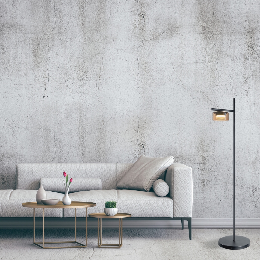 LED grīdas lampa OFELIA 1xGX53/6W/230V melna/bēša
