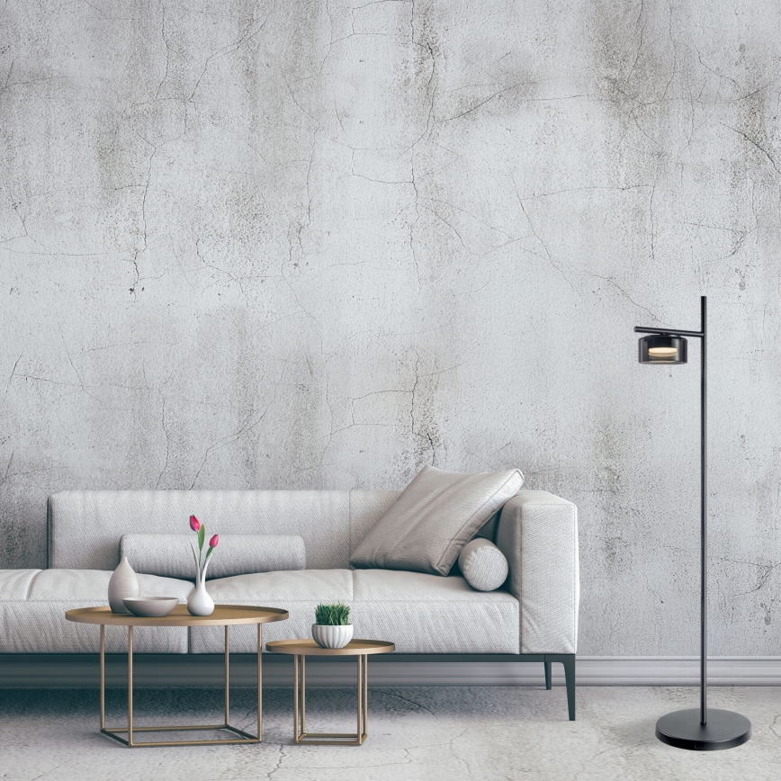 LED grīdas lampa OFELIA 1xGX53/6W/230V melna/dūmakaina
