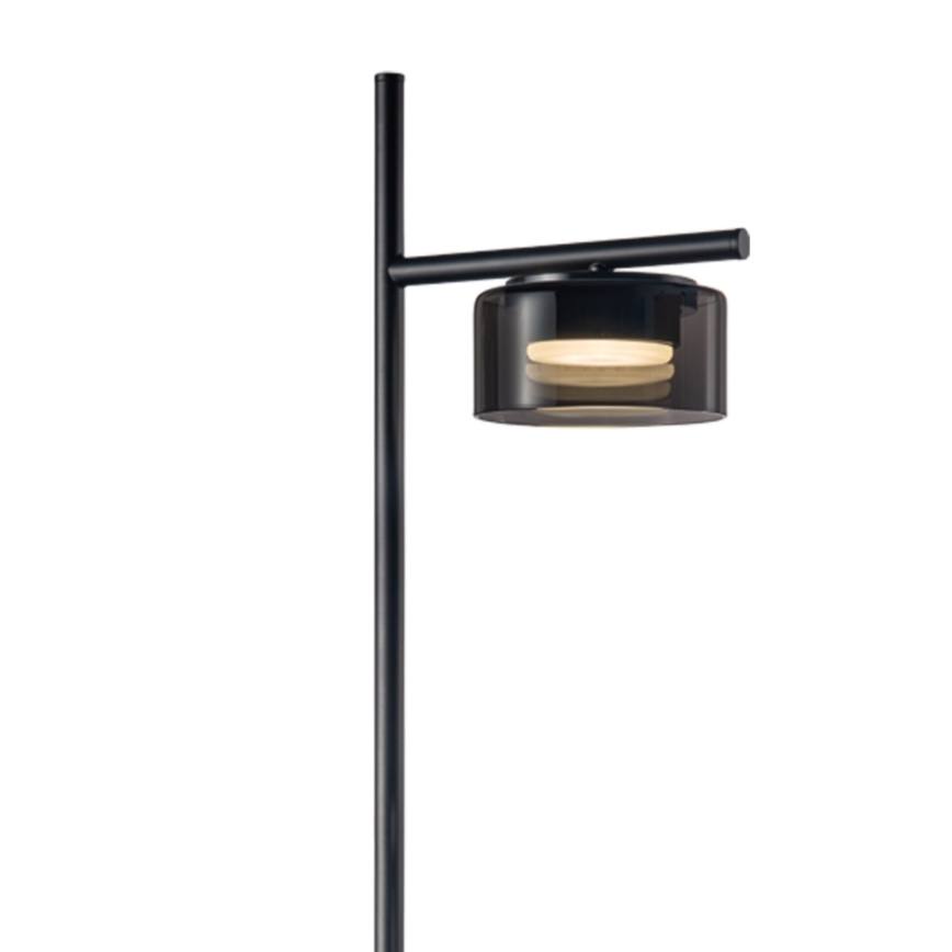 LED grīdas lampa OFELIA 1xGX53/6W/230V melna/dūmakaina
