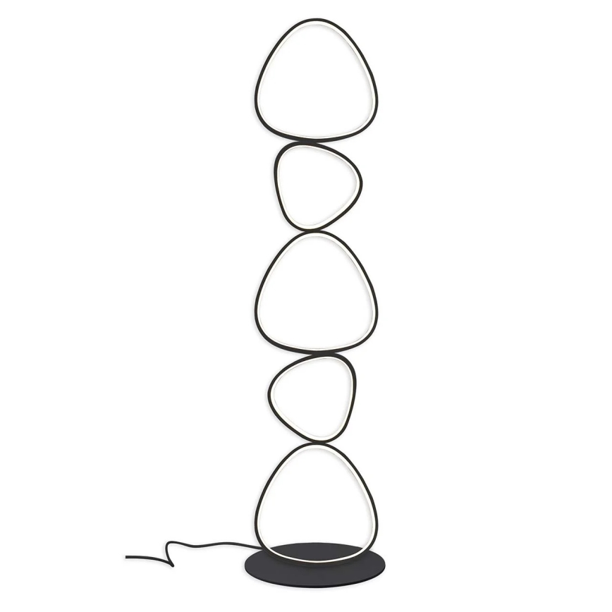 LED Grīdas lampa PETRA LED/48W/230V melna