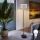 LED grīdas lampa TUNJA 1xE27/20W/230V Ø 30 cm melna/balta