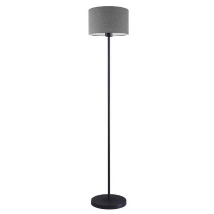 LED grīdas lampa TUNJA 1xE27/20W/230V Ø 30 cm melna/pelēka