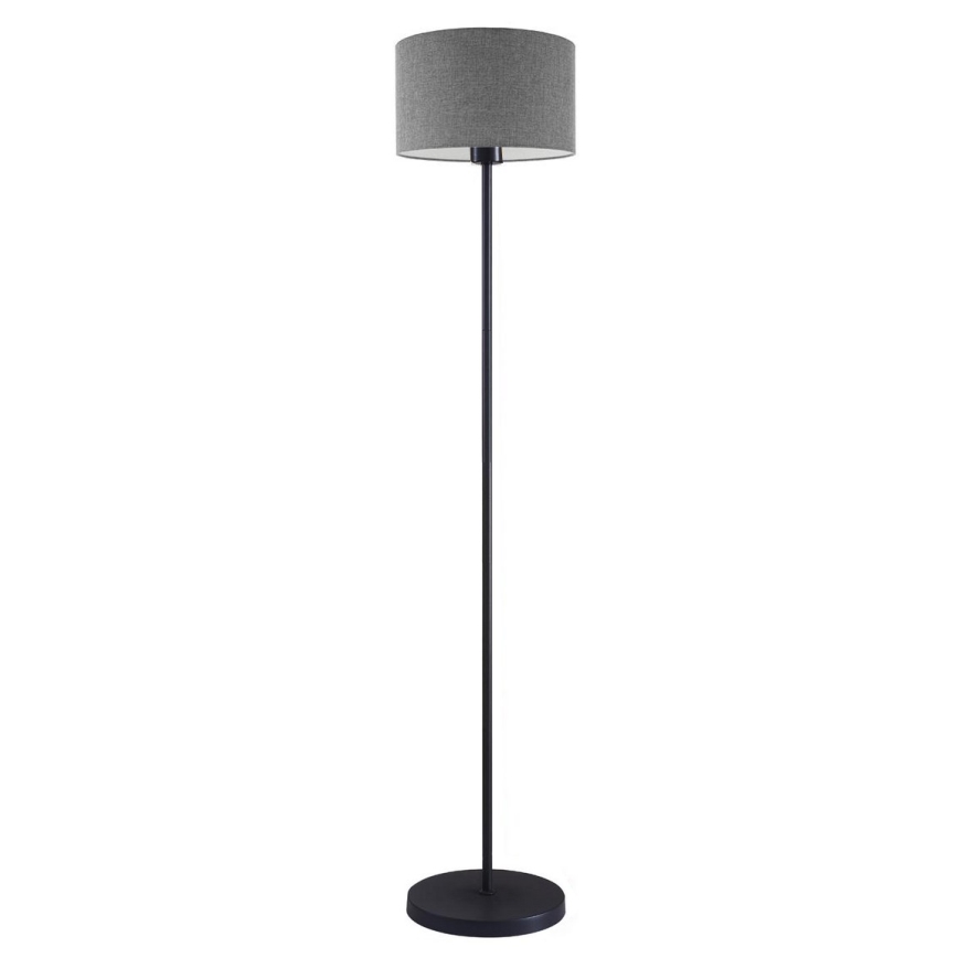 LED grīdas lampa TUNJA 1xE27/20W/230V Ø 30 cm melna/pelēka