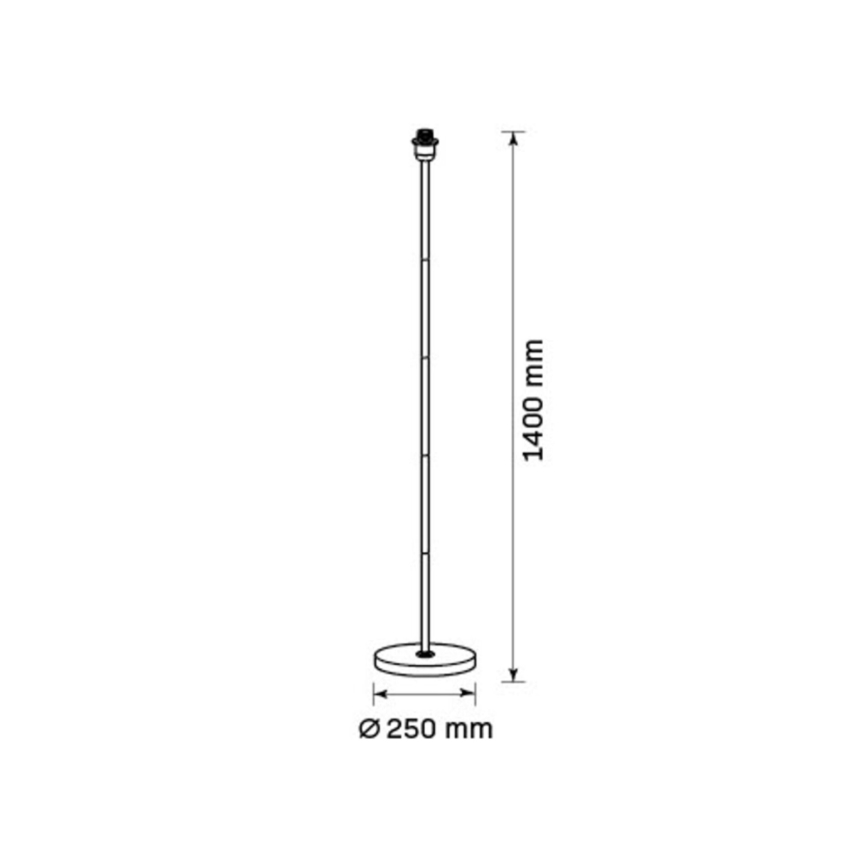LED grīdas lampa TUNJA 1xE27/20W/230V Ø 30 cm zelta/pelēka