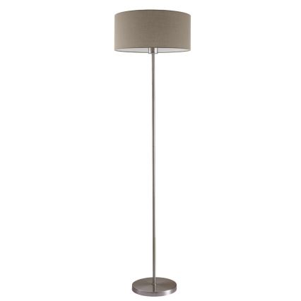 LED grīdas lampa TUNJA 1xE27/20W/230V Ø 38 cm matēts hroms/taupe