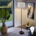 LED grīdas lampa TUNJA 1xE27/20W/230V Ø 38 cm melna/balta