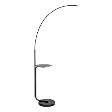 LED Grīdas stāvlampa ar galdu LED/20W/230V 3000-6500K melna