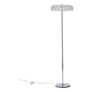 LED Grīdas stāvlampa LED/10W/230V 3000K spīdīgi hromēts