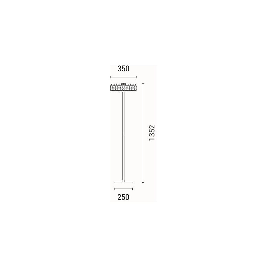 LED Grīdas stāvlampa LED/10W/230V 3000K spīdīgi hromēts