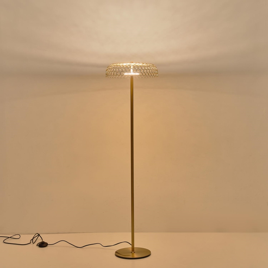 LED Grīdas stāvlampa LED/10W/230V 3000K zelta