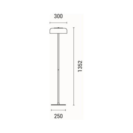 LED Grīdas stāvlampa LED/8W/230V 3000K