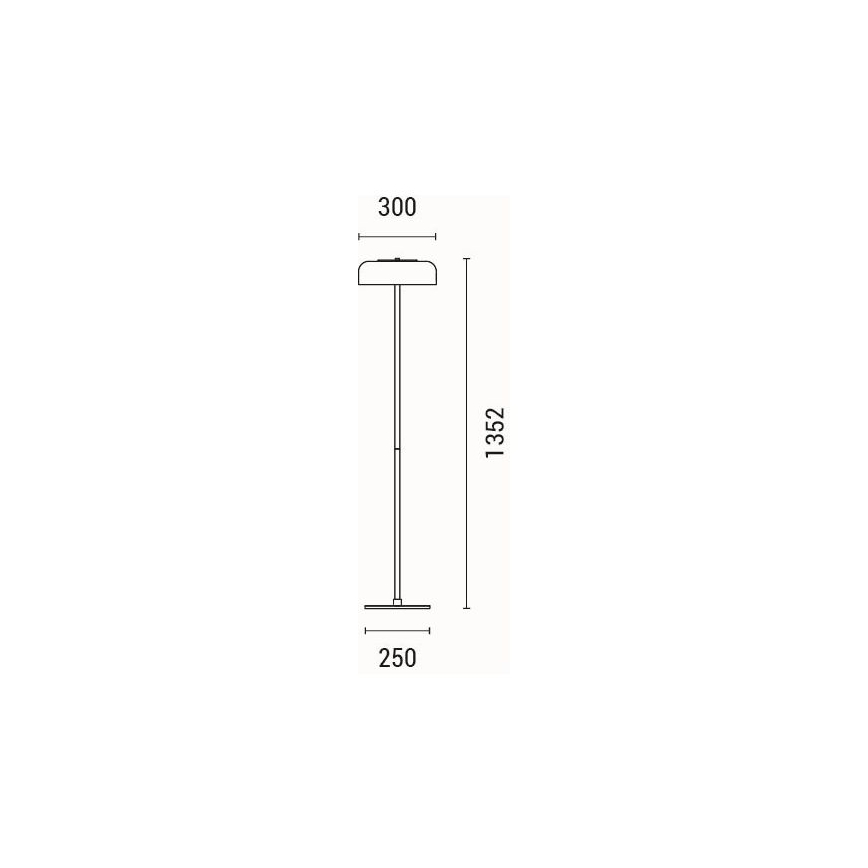 LED Grīdas stāvlampa LED/8W/230V 3000K