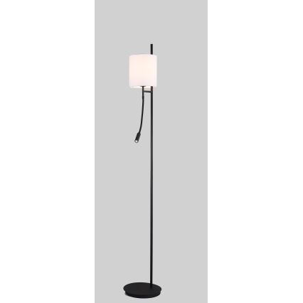 LED Grīdas stāvlampa TOKYO 1xE27/40W/230V + LED/3W melna/balta