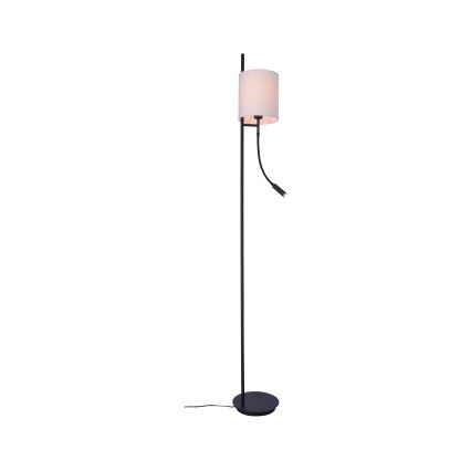 LED Grīdas stāvlampa TOKYO 1xE27/40W/230V + LED/3W melna/balta