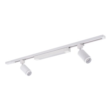 LED griestais gaismeklis TRACER 2xGU10/10W/230V + LED/20W 1 m balts