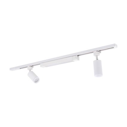 LED griestais gaismeklis TRACER 2xGU10/10W/230V + LED/20W 1 m balts