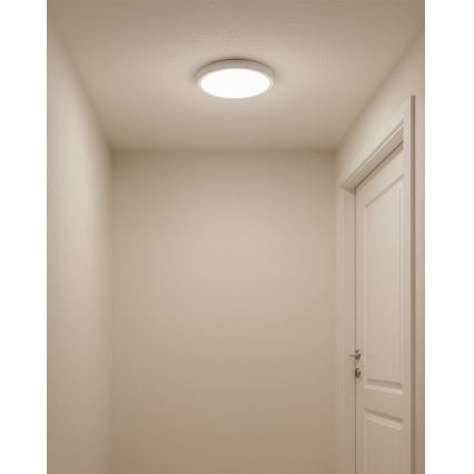 LED griestu gaismeklis, 18 W, 230 V, 3000/4000/6500 K, Ø 23 cm, balts