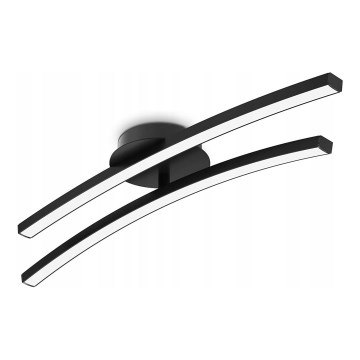 LED griestu gaismeklis 2xLED/6W/230V 3000K melns