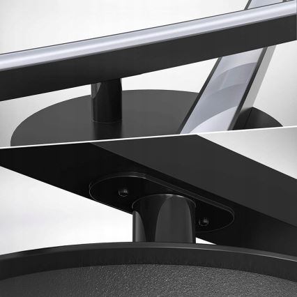 LED griestu gaismeklis 2xLED/6W/230V 3000K melns